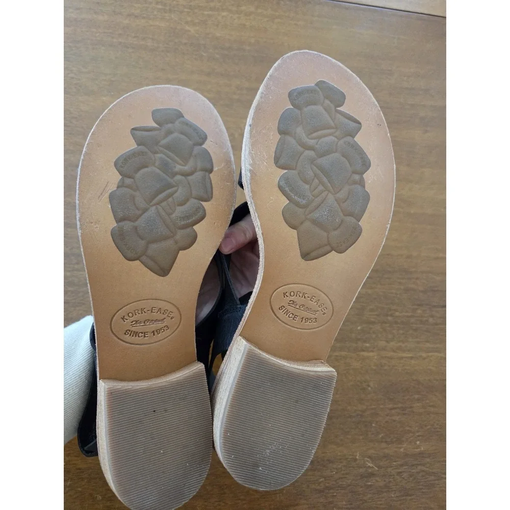 Cork Ease Marianna Ankle Strap Sandals Sz 10 Black‎